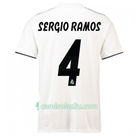 Camisolas de Futebol Real Madrid Sergio Ramos 4 Equipamento Principal 2018/19 Manga Curta